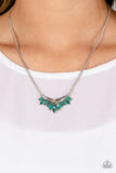 Paparazzi Necklace - Flash of Fringe - Green