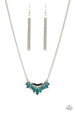 Paparazzi Necklace - Flash of Fringe - Green
