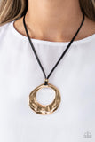 Paparazzi Necklace - Tectonic Treasure - Gold