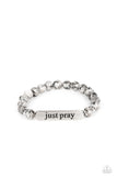 Paparazzi Bracelet - Just Pray - Silver