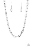 Paparazzi Necklace - Boston Backdrop - Silver