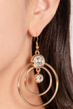 Paparazzi Earring - Dapperly Deluxe - Gold