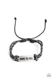 Paparazzi Bracelet - Dare to Fail - Silver