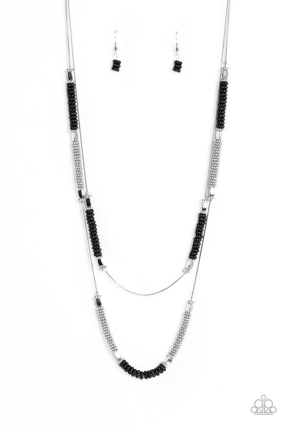 Paparazzi Necklace - Caviar Chic - Black