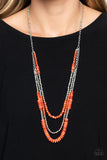 Paparazzi Necklace - Newly Neverland - Orange