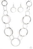 Paparazzi Necklace - Shimmering Symphony - Silver