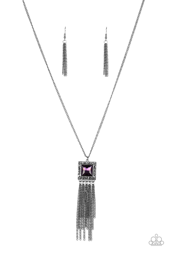 Paparazzi Necklace - Shimmer Sensei - Purple