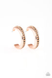 Paparazzi Earring - 5th Avenue Fashionista - Copper