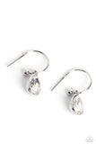 Paparazzi Earring - Teardrop Tassel - White