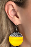 Paparazzi Earring - SHELL Out - Yellow