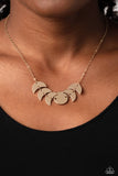 Paparazzi Necklace - LUNAR Has It - Gold