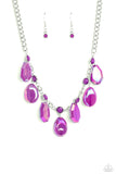 Paparazzi Necklace - Maldives Mural - Purple
