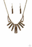 Paparazzi Necklace - Paisley Pastime - Brass