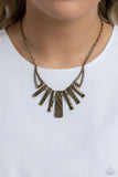 Paparazzi Necklace - Paisley Pastime - Brass