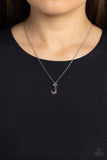 Paparazzi Necklace - Leave Your Initials - Silver - J