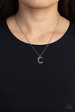 Paparazzi Necklace - Leave Your Initials - Silver - C