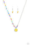 Paparazzi Necklace - Smiling Showdown - Yellow