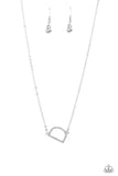 Paparazzi Necklace - INITIALLY Yours - D - White