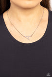 Paparazzi Necklace - INITIALLY Yours - A - White