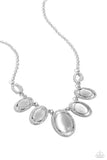 Paparazzi Necklace - A BEAM Come True - White