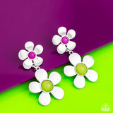 Paparazzi Earring - Fashionable Florals - Green