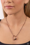 Paparazzi Necklace - Affectionate Attitude - Copper