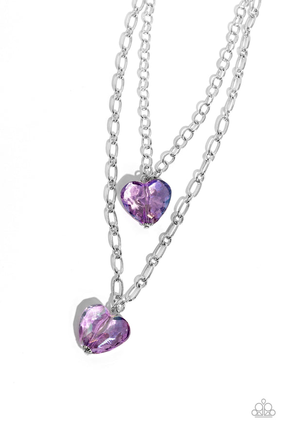 Paparazzi Necklace - Layered Love - Purple
