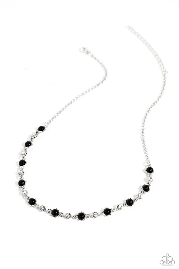 Paparazzi Necklace - Pronged Passion - Black