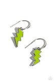Paparazzi Earring - Lightning Limit - Green