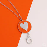 Paparazzi Necklace - True to Your Heart - Orange