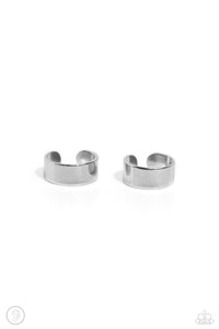 Paparazzi Earring - Catwalk Curves - Silver