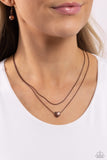 Paparazzi Necklace - Sweetheart Series - Copper