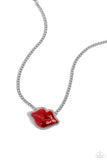 Paparazzi Necklace - Lip Locked - Red