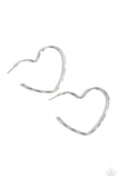 Paparazzi Earring - Summer Sweethearts - Silver hoop