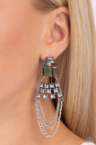 Paparazzi Earring - Dangling Art Deco - Multi