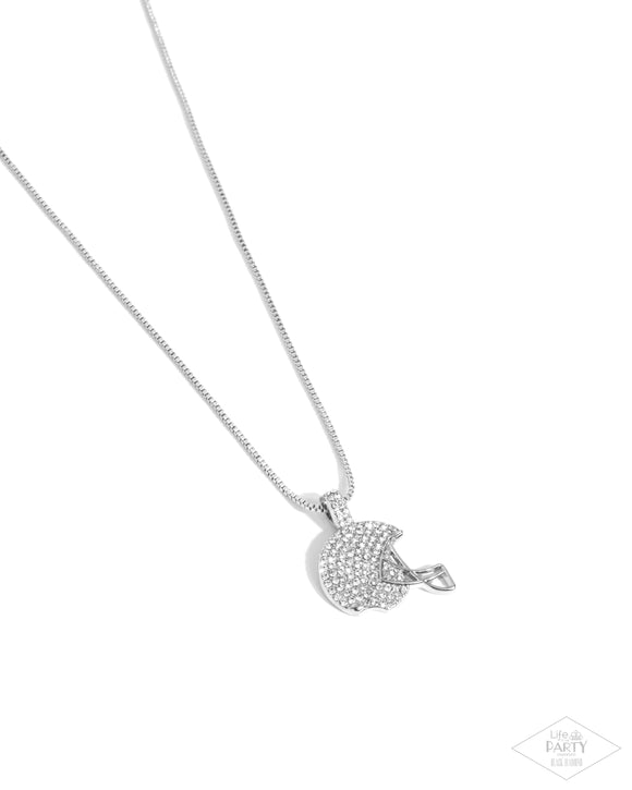 Paparazzi Necklace - Touchdown Twinkle - White