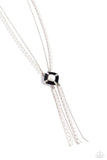 Paparazzi Necklace - I Pinky SQUARE - Black