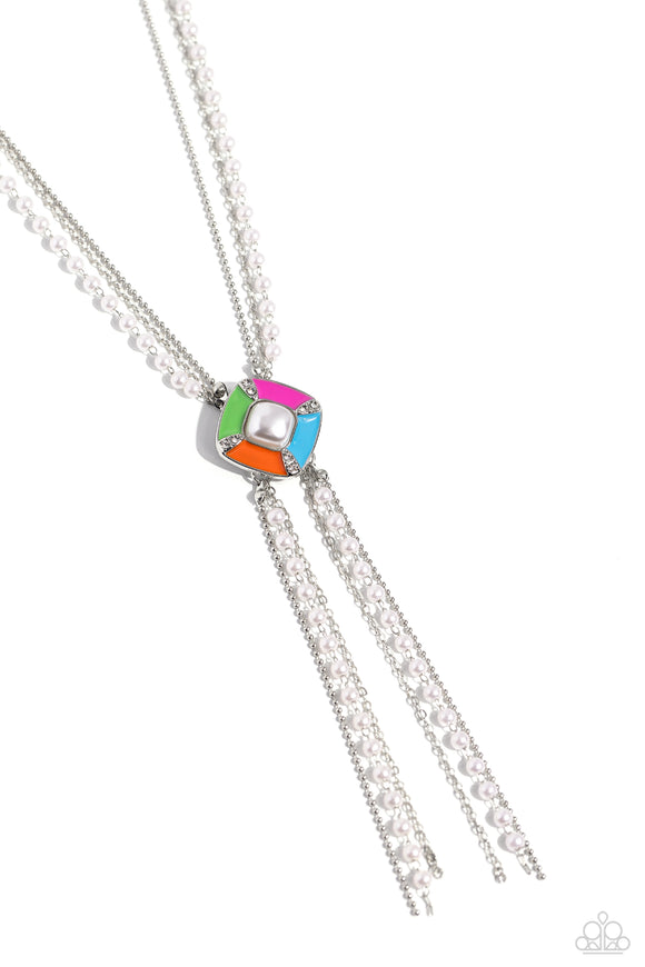 Paparazzi Necklace - I Pinky SQUARE - Multi