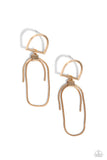 Paparazzi Earring - Minimalistic Maven - Gold