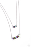 Paparazzi Necklace - Easygoing Emeralds - Multi