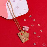 Paparazzi Necklace - Love Coupon - Gold