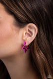 Paparazzi Earring - In A Galaxy STAR, STAR Away - Pink