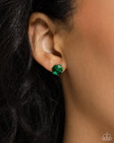 Paparazzi Earring PREORDER - Breathtaking Birthstone - Green