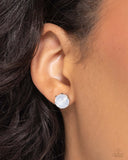Paparazzi Earring PREORDER - Breathtaking Birthstone - White