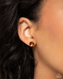 Paparazzi Earring PREORDER - Breathtaking Birthstone - Orange