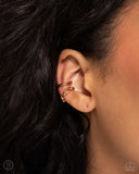 Paparazzi Earring - Mandatory Musings - Gold Cuff