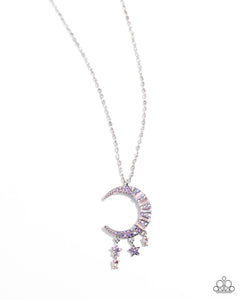 Paparazzi Necklace - Lunar Landmark - Purple