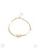 Paparazzi Anklet - A FLIGHT-ing Chance - Gold