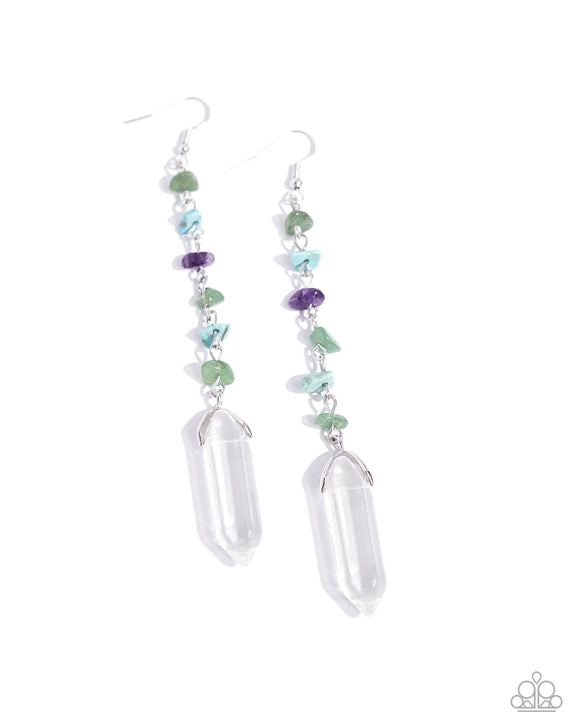 Paparazzi Earring - Quartz Qualification - Green