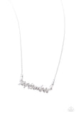 Paparazzi Necklace - Birth Month Bling - September - Silver